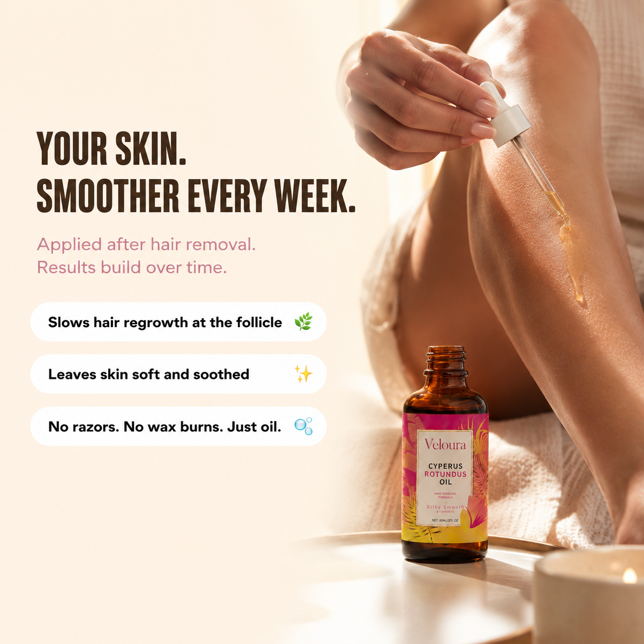 Veloura Hair Reduction Oil